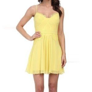BCBG Maxazria Yellow Mini Dress
